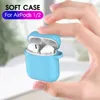 Acess￳rios para fone de ouvido para AirPods Pro 3 2 1 Cobrar l￭quido de silicone l￭quido Case de prote￧￣o contra queda com gancho anti-perdido