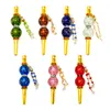 Water pipe Metal Hookah smoke Accessories Filter Tip with Fluorescence Hose Handle Beautiful Jewelry pipe