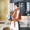 Kadınların trençkotları Koreli Kadınlar Günlük Kısa Renk Eşleştirme Ceket Kanatlarla Gevşek Kuek Tek Göğüslü Kadın Rüzgar Yasağı Zarif Moda 220915