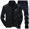 Chándales de los hombres Conjunto de chándal de los hombres Ropa deportiva de primavera delgada Chándales de hombre Outwear Chaqueta Pantalones de chándal Conjuntos de dos piezas Hombre Chándal Hombre