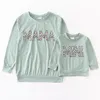 Семейные подходящие наряды Girlymax осенние вибрации девочки для мамочки Memmy Me Leopard Mama Mini Wine Boutique Top футболки детская одежда с длинным рукавом 220914