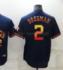 2022 Baseball Jersey 2 Alex Bregman 3 Jeremy Pena 5 Jeff Bagwell 7craig Biggio 10 Yuli Gurriel Jerseys Cousue Men de femmes