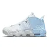 Designer Classic Airs More shoes Uptempos Scottie Pippen 96 Total Panda Black White University Blue Chrome Sunset Light Aqua MENs womens Sneakers