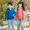 Down jas herfst winter capuchon kokjes jassen voor meisjes snoepkleur warme kinderen jassen jongens 28 jaar kind bovenkleding kleding 220915