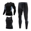 Herren-Trainingsanzüge, Laufbekleidungsset, Herren-Sportbekleidung, Basisschicht, Strumpfhosen, Weste, Sportbekleidung, Fitness-Trainingsanzug, schnell trocknend, Bodybuilding-Laufset 220914