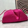 Bolsa Nuvem Bolsa Diamantes Bolsas Transversais Bolsa de Ombro Cor Sólida Clutch Carteiras Fecho Magnético Forro de Couro Bolsa de Jantar Esponja Bolsa de Mão