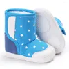 Botas Estampado de estrellas Nieve Bebé Cuna Niño Niña Invierno Súper Mantener Caliente Bebé Niño Nacido Prewalkers Niños