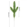 Juldekorationer 5 10st Artificial Pine Needle Fake Plant Tree For Home Diy Xmas Wreath Accessories Navidad 220914