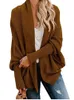 Pull surdimensionné Cardigan tricots femme vêtements Patchwork chauve-souris aile manches longues vêtements d'extérieur femmes hiver grande taille veste manteau