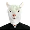 Masques de fête Masque de fête d'Halloween Boue à capuchon Cheval Masque d'alpaga Cos Accessoires pour animaux Tête de cheval Alpaga Chèvre Jouet Accessoires 220915