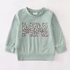 가족 일치 의상 Girlymax Fall Vibes Baby Girls Mommy Me Leopard Mama Mini Wine Boutique 탑 티셔츠 어린이 의류 Long Sleeve 220914