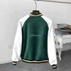 Herenjacks Cheriaza Autumn Men American Style Retro Baseball Uniform Casual Colorblocking Long Sheeves Borduurwerk Outerwear Bomber Jacket T220914