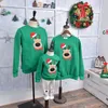 Roupas familiares de alta qualidade para crianças adultos de pijamas mamãe e filha Família Match Match Santa Elk Sweaters Xmas Sweathirt Roupfits 220914