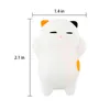 Julförsörjning Mini Squeeze Cute Cartoon Squeeze Squishy Kawaii Pink Reliever Slow Rising Fun Toys For Adults Anti Stress Cat 0914