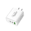 USB Charger 40W شحن سريع النوع C محول شحن الهاتف المحمول لـ Samsung Xiaomi Huawei Charge Charge 3.0 Charger