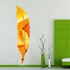 Miroirs 73 18 cm DIY Mur Miroir Autocollant Plume Motif Acrylique Décoration Auto-Adhésif Décor À La Maison Murale