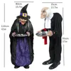 Party Decoration Halloween Decoration Electric Horror Props Toys Housekeeper Witch Standing Ghosts Home Haunted House Bar decor room escape prop 220915