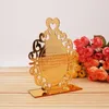 Decoração de festa Personalizada espelho acrílico Tabela de 12 cm de alta para o casamento Presentes de noiva Casa movendo ornamento 10pcs/lote