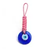 Llaveros turcos contra el mal de ojo, llavero tejido con amuleto de ojo azul de la suerte, llavero con anilla para llaves para hombres y mujeres, colgante para llave de coche