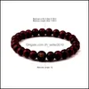 Perles Brins Bouddha Perles Bracelet Noir Brun Bois Minimaliste Bijoux Chaîne Hommes Hip Hop Bracelets Bois De Santal Mode 0 75Xh G2B D Dhhmr