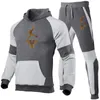 Tracksuits Sportswear Jackets Pants Two Piece Sets Male Fashion Patchwork Jogging Suit Outfits Gym Clothes Fitness