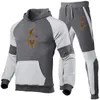 Trainingsanzüge Sportswear Jacken Hosen Zwei Stück Sets Männlichen Mode Patchwork Jogging Anzug Outfits Gym Kleidung Fitness