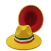 Berretti Fedora colorati Cappello Donna Fedora Accessori Largr Brim Cappelli invernali per uomo Fascia Panama Sombreros De Mujer