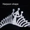 Tiaras Queen Crown Fl Rhinestone Crowns Trident For Girls Girls Tasel Lusso Tesana di testa di testa in scena Play Chiesa 1365 D3 Drop Deli Dh7lv