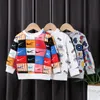 Pullover Childrens Sweters Baby Boys Bluzy Dziewczyny Dziewczyny Spring Jesień Longsleeved Okoła szyja