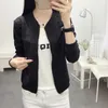 Vestes pour femmes automne blanc noir blouson aviateur femmes et manteaux pour femmes vêtements dames Cardigan court