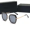 Modedesigner Sonnenbrille Mann Frau Luxus Sonnenbrille Rechteck Goggle Adumbral Color Voller Rahmen Optionaler Top -Qualität 1288 1282