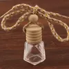 Empty Car Perfume Bottle 6ml Pendant Essential Oil Diffuser Clear Ornaments Glass Air Freshener