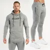 Męskie dresy męskie wiosna jogger i jesienna siłownia sportowy garnitur bawełniane swobodne blumie pullover blue men men spodni sportowy dres fitness 220914