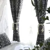 Rideau Style Ethnique Créatif Tissu Semi-occultant Pour Cuisine Chambre Salon Étude Simple Moderne Fenêtre