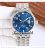 MKSF Pilots Mark Xvii IW326506 Mens Watch Miyota 9015 Automatic Blue Dial 41mm Big Date Stainless Steel Bracelet Gents Watches Timezonewatch E212a5