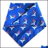 Dog Apparel Dog Bandanas American Flag Scarfs Independence Day Double Layer Bibs Pet Costume Accessories For Medium Large Dogs Drop D Dhaih