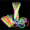 Decorazione per feste Glow Stick Safe Light Collana Bracciali Colorati fluorescenti per eventi Festive Concert Decor Neon Giocattoli per bambini