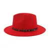 Bérets Jazz Tone Panama Men Wool Red Two Hat Fedora Chapeaux Casual Bottom For Wide Women Baseball Caps