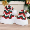 Bérets Année Père Noël Chapeau De Noël En Peluche Épaissir Coton Adulte Pour Joyeux Festival Fournitures De Fête