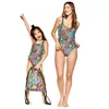 Familjsmatchande kläder matchande badkläder klädset Kompatibelt för familjemor Fader barn Bikini Kid Girl Swimsuit Mamma och dotter Par Look 220914