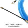 Belysningstillbehör 4mm Hållbar guide enhet Fiberglas elektrisk kabel tryckdragare kanal Snake Rodder Fish Tape Wire 5m till 40 m längd