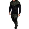 Männer Trainingsanzüge CALOFE 2022 Casual Set Herbst Camouflage Gedruckt Tops und Hosen Männlichen Patchwork 2 stücke Trainingsanzug Sportswear Hoodies anzug