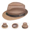 Beretten eenvoudige stijlvolle pure kleur coole fedora accessoire sunshade hoed verstelbaar voor vissen