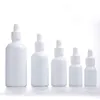 Classic White Porcelain Glass Essential Oil Dropper Bottle 5ml-100ml