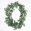 Decorative Flowers 180cm Vine Hanging Wall Decoration Artificial Plants Vertical Garden Home Party Room Green Fest