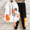 Mens Tracksuits Eaeovni Print Tracksuit Men Fashion Tracking Trends Trends Disual Thurdes for Men Two Pity Hoodie و Pant Stet Mens Suits 220915
