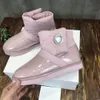 Classic Clear Mini Snow Boots Дизайнер Женщины Австралии Австралийская шерстяная лодыжка мода зима теплые меховые плюшевые плюшевые ботинки хлопок размером 35-42