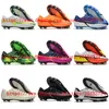 Fotbollskor Phantom GT2 FG Mens Cleats Football Boots Scarpe da Calcio Outdoor Firm Ground Breattable