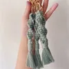 Porte-clés en macramé, lanière tressée, griffe de homard, style Boho, accessoires, cadeau pour enseignant, vente en gros