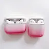 Kopfhörerpolster Airpods Pro 1/2 3 Generation Deckung Transparent Regenbogen Farbgradient Schutzhülle Pro Wireless Bluetooth Soft Cases